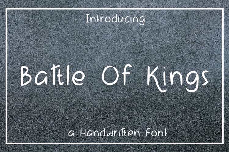 Battle Of Kings Font