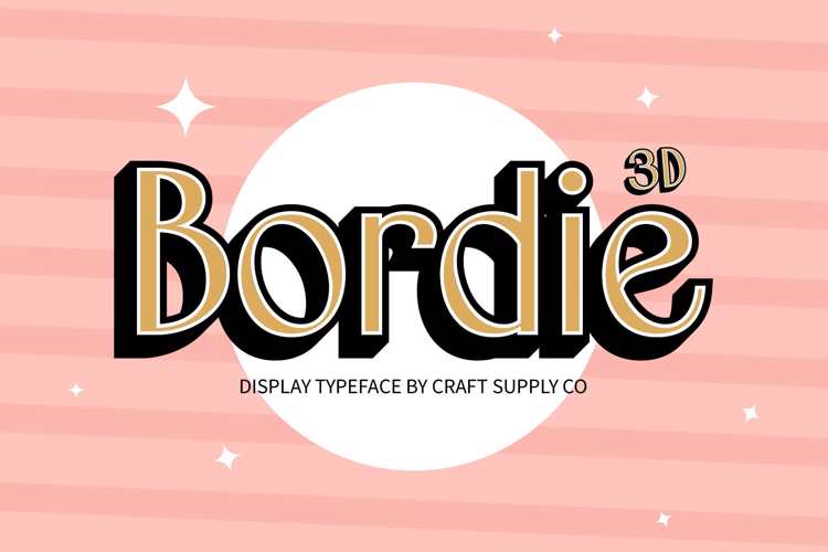 Bordie 3D Font