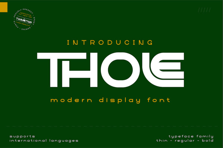 Thole Regpersonal Font