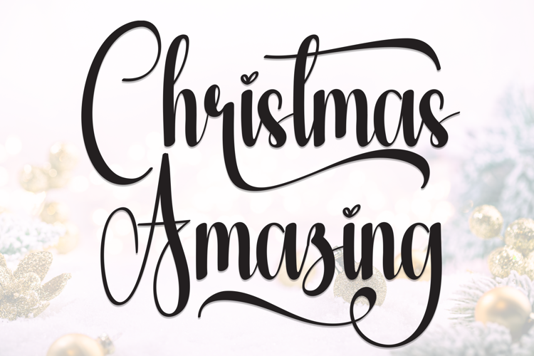 Preview of Christmas Amazing Font