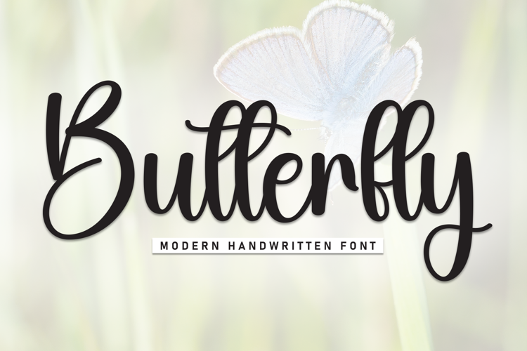 Preview of Butterfly Font