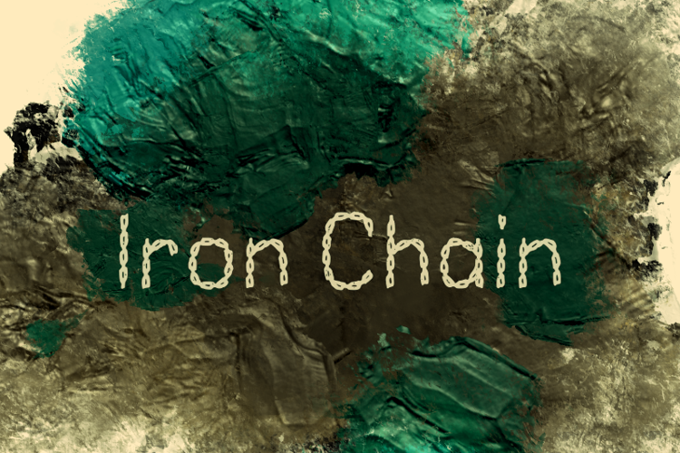 i Iron Chains Font