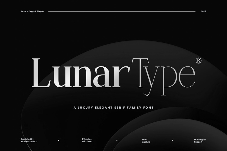 Preview of Lunartype Font