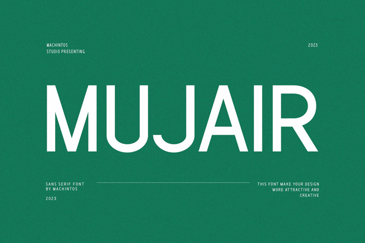 Preview of Mujair Font