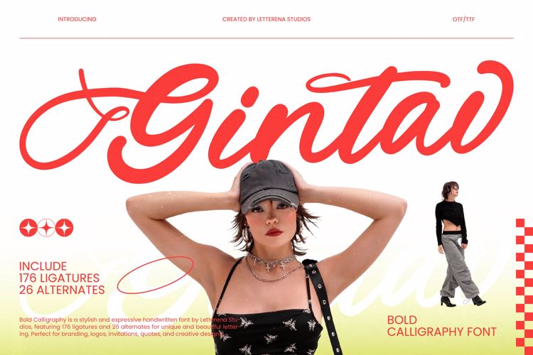 Preview of Gintav Font