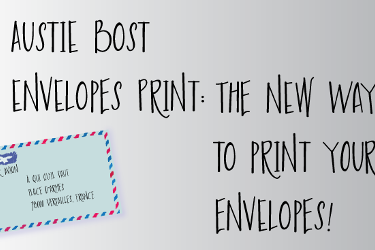 Austie Bost Envelopes Print Font