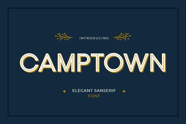 Preview of Camptown Title Block Font