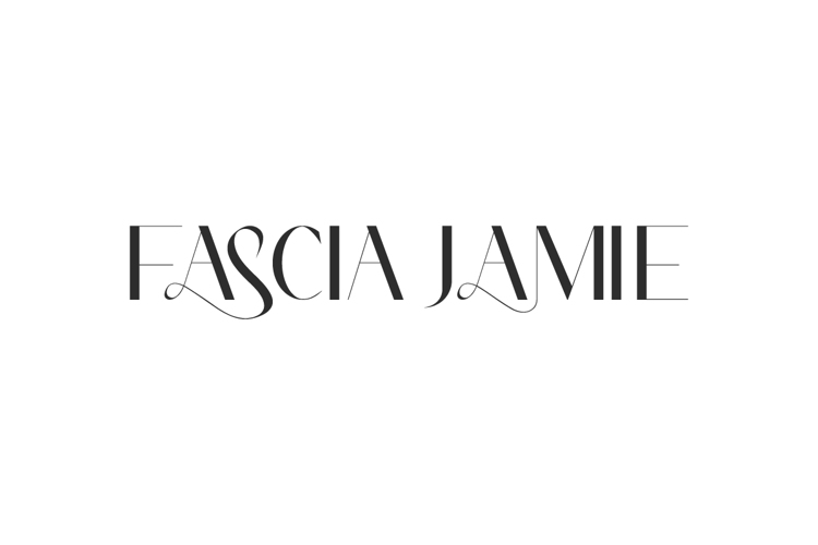 Preview of Fascia Jamie Font