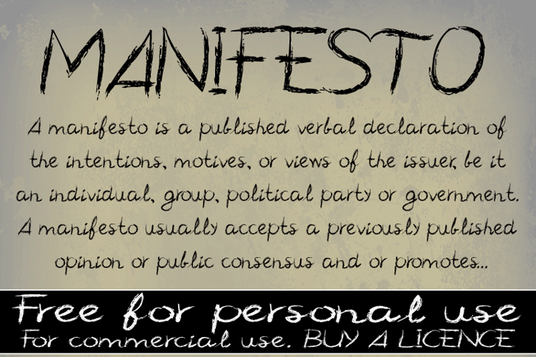 CF Manifesto Font