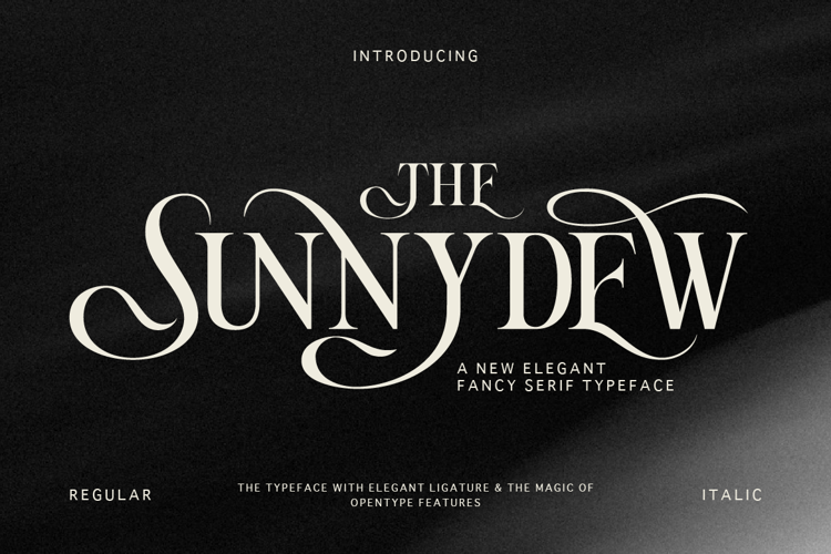 Preview of Sunnydew Font