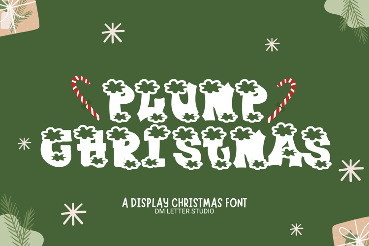 Preview of Plump Christmas Font