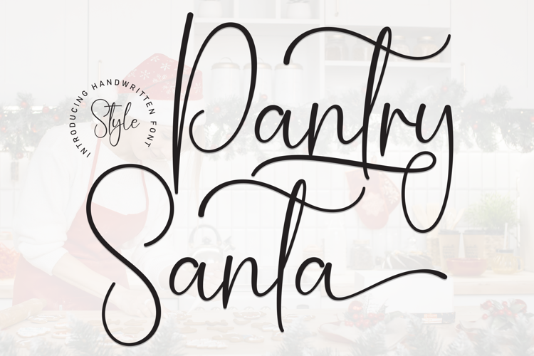 Preview of Pantry Santa Font