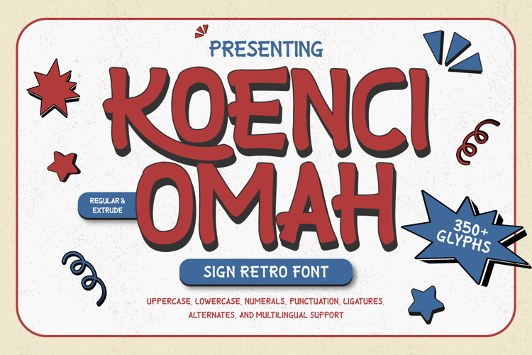 Preview of Koenci Omah Font