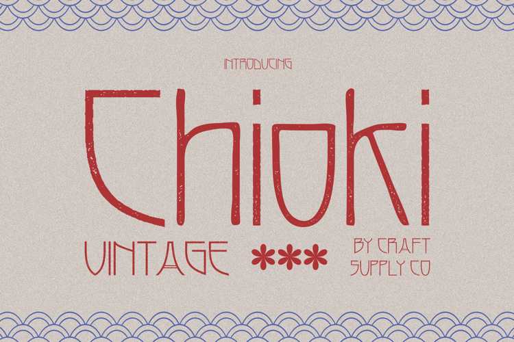 Chioki Vintage Font
