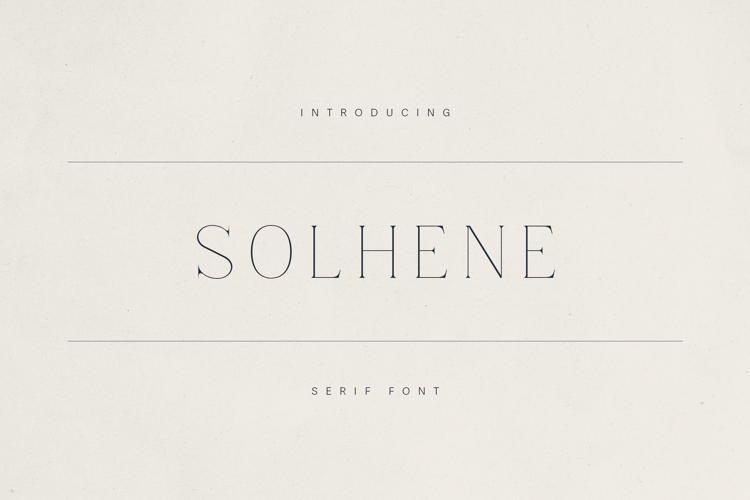 Preview of Solhene Font