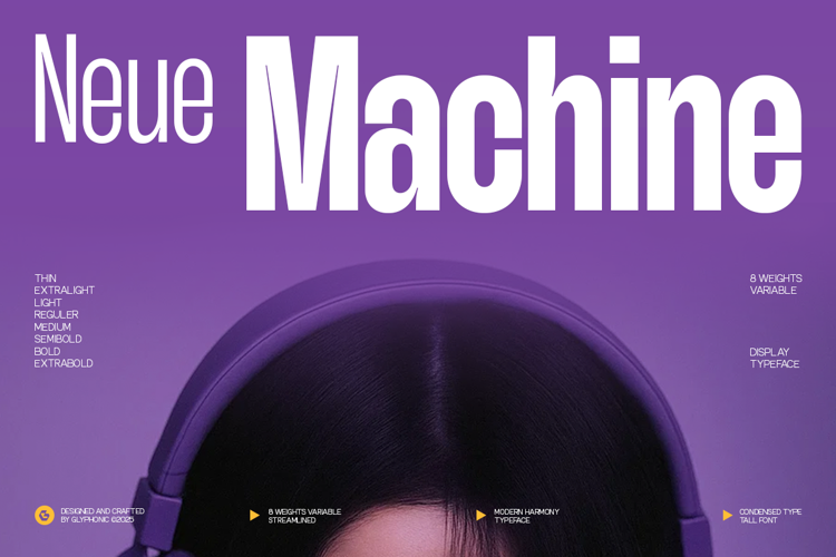 Preview of GC Neue Machine Font