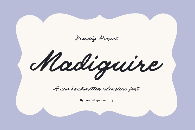 Preview of Madiguire Font