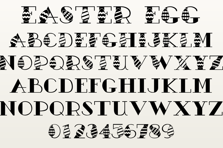 Preview of Easter Egg Font
