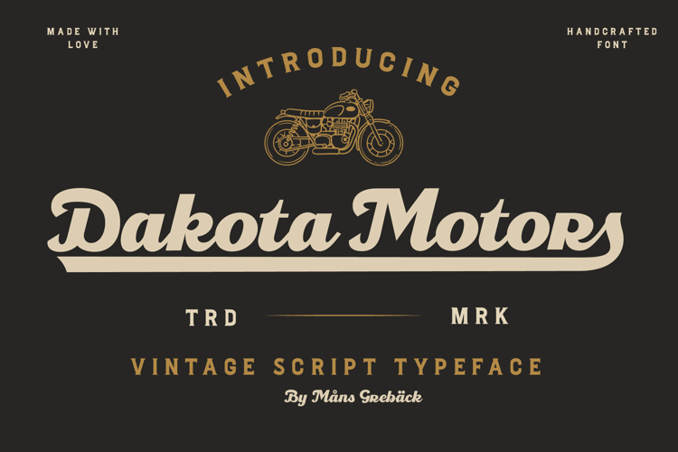 Dakota Motors Font