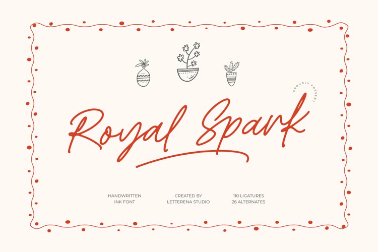 Preview of Royal Spark Font