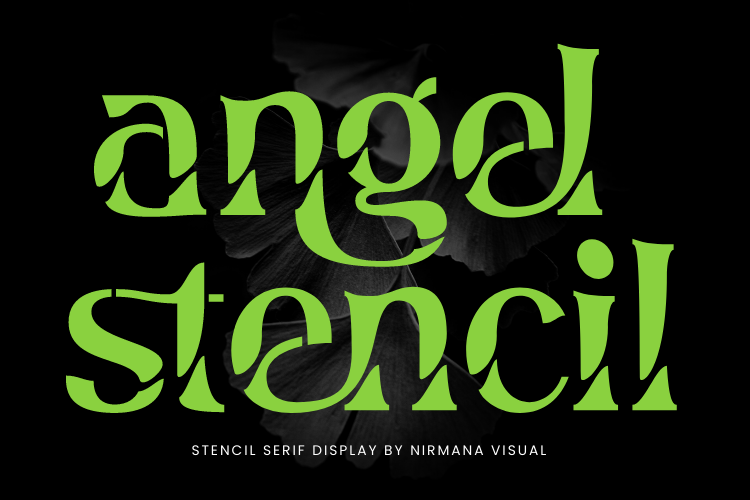 Angel Stencil Font