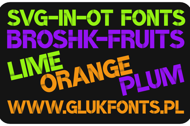 BroshK-Fruits Font
