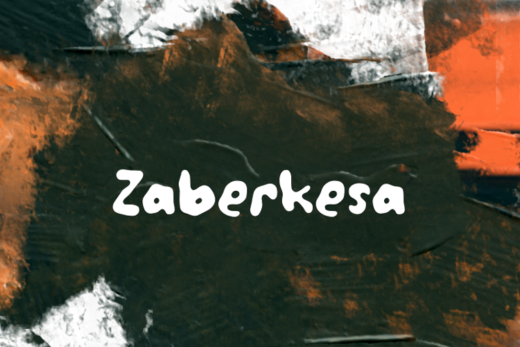 Preview of z  Zaberkesa Font