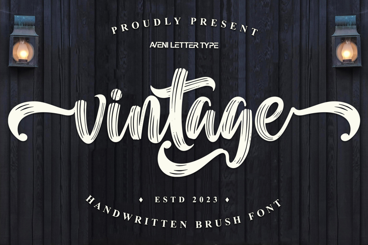 Vintage Brush Font