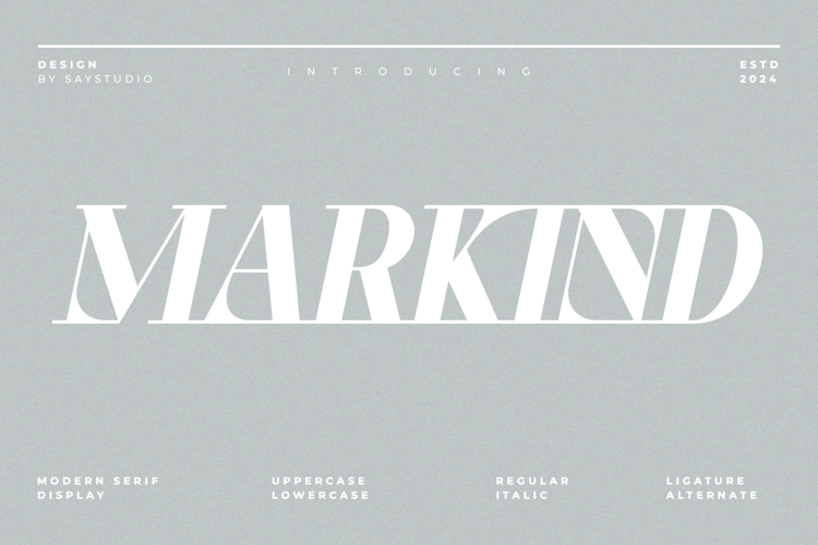 Preview of Markind Font