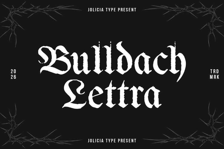 Preview of Bulldach Lettra Font