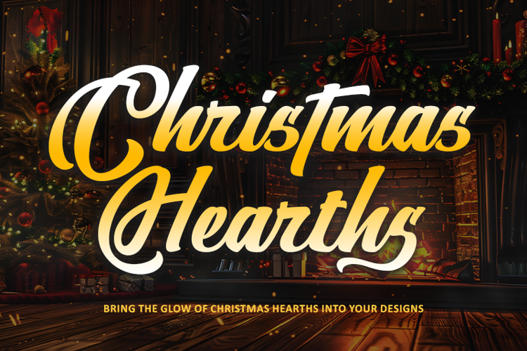 Preview of Christmas Hearths Font