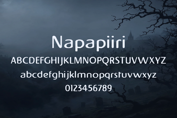 Preview of Napapiiri Font