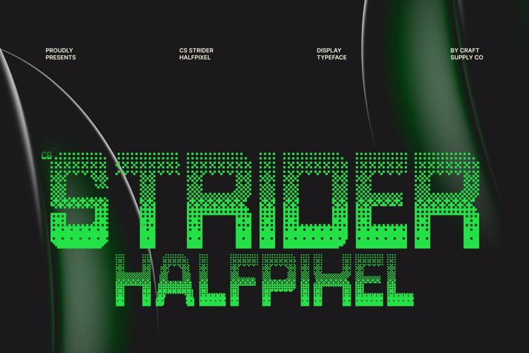 Preview of CS Strider Halfpixel Font