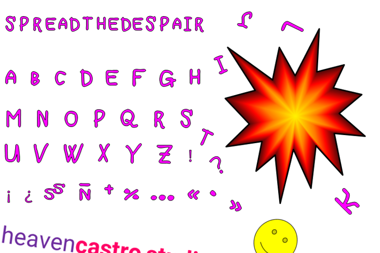 Preview of Spreadthedespair Font