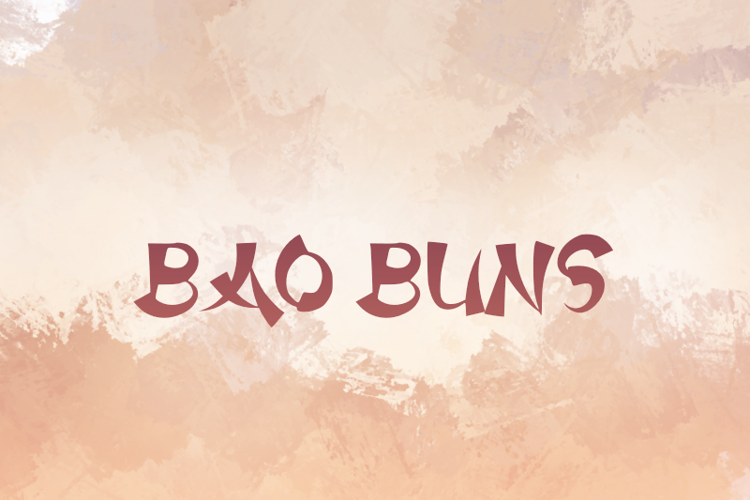 b Bao Buns Font
