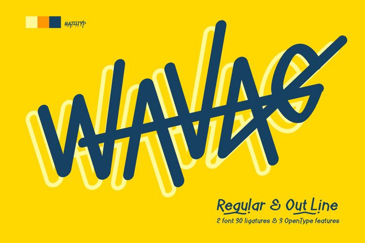 Preview of Wavag Font
