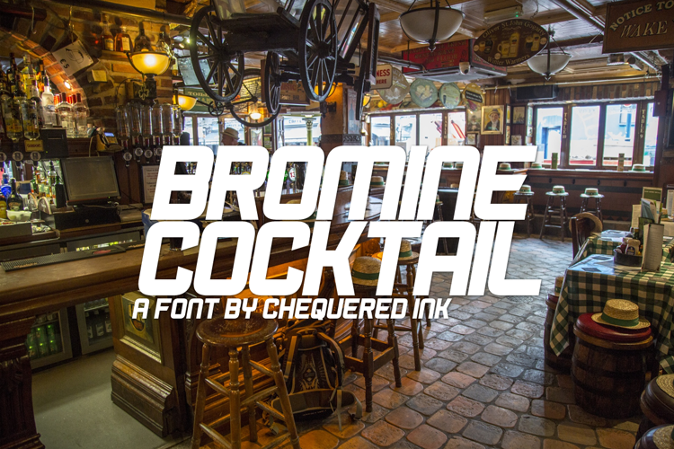 Bromine Cocktail Font
