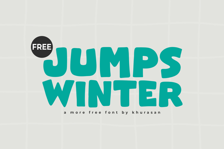Preview of Jumps Winter Font