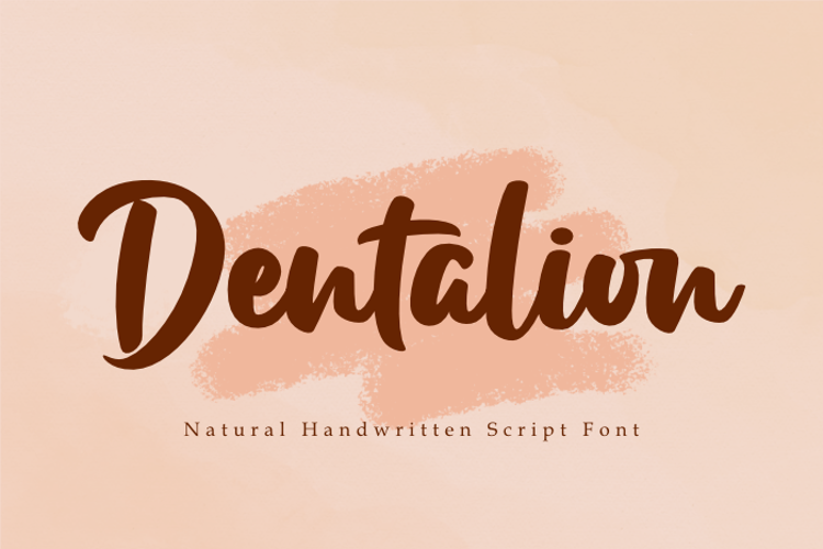 Preview of Dentalion Font