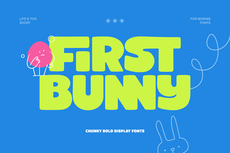 Preview of First Bunny Font