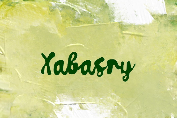 Preview of x  Xabasry Font