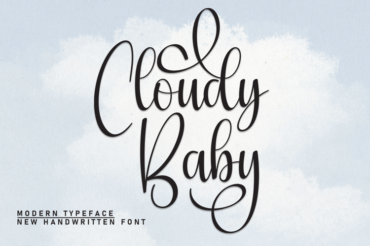 Preview of Cloudy Baby Font