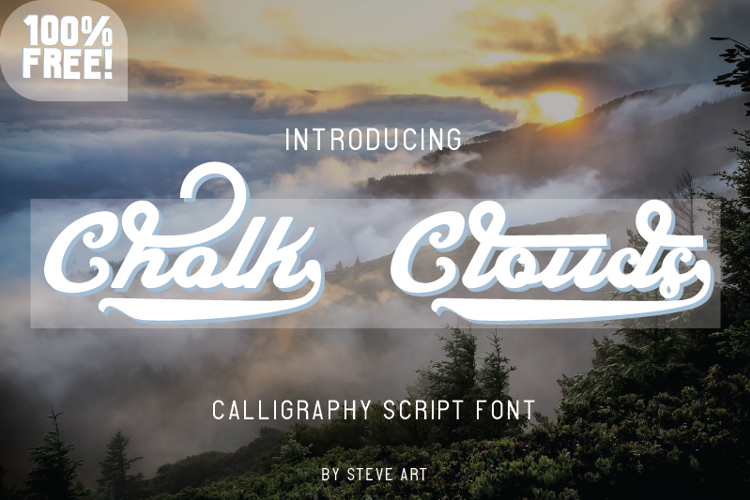 Chalk Clouds 100% Free Font