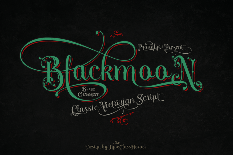 Blackmoon Classic Script Font
