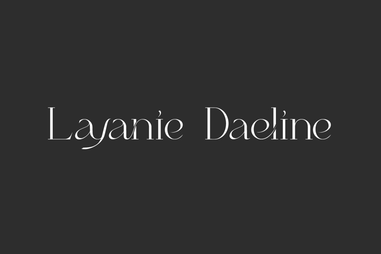 Preview of Layanie Daeline Font
