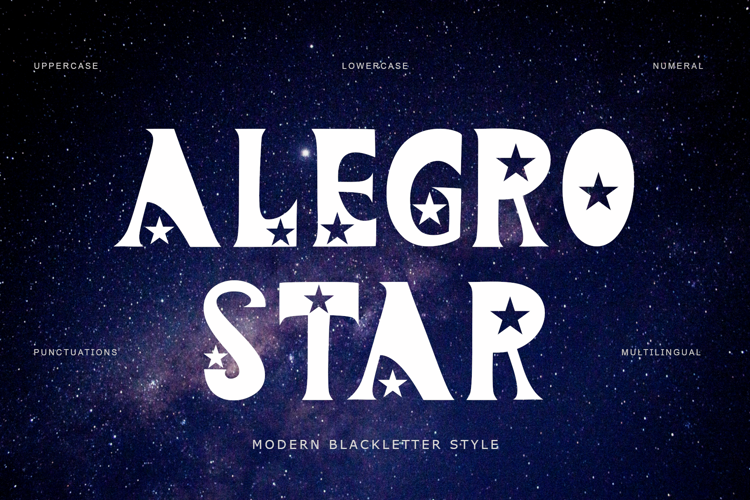 Alegro Star Font