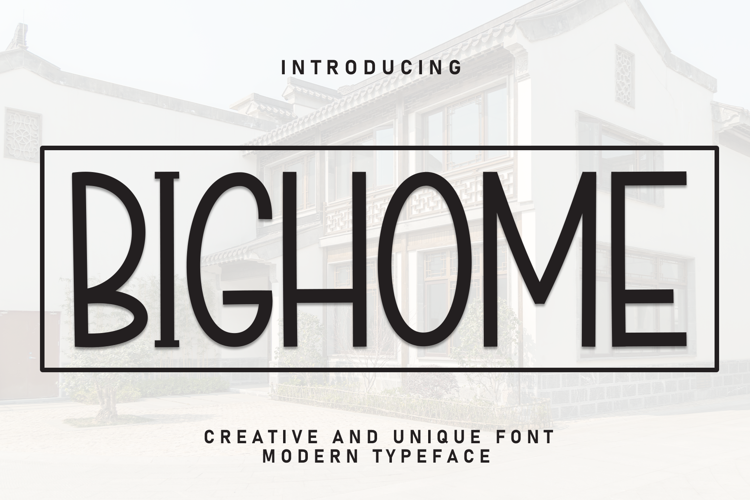 Preview of Bighome Font