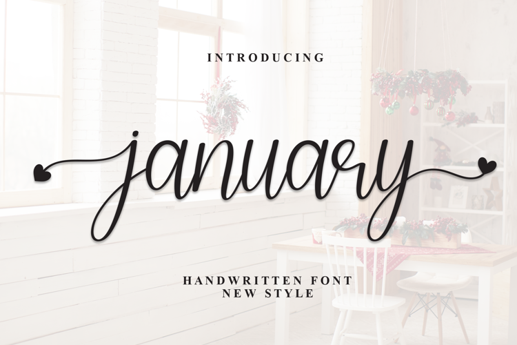 Preview of January Font
