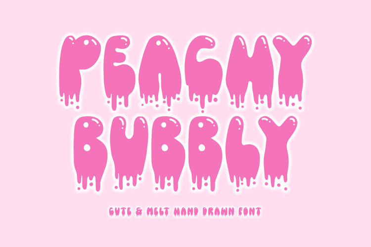 Peachy Bubbly Font