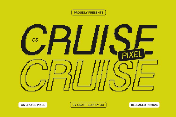Preview of CS Cruise Pixel Font